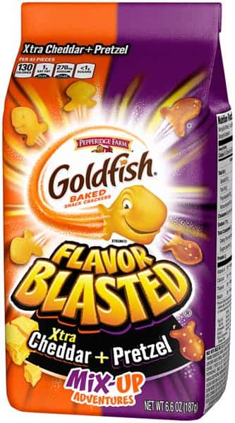 Pepperidge Farm Goldfish Flavor Blasted Xtra Cheddar + Pretzel