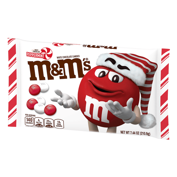 M&M'S, Holiday White Peppermint Chocolate Candy Bag | Hy-Vee