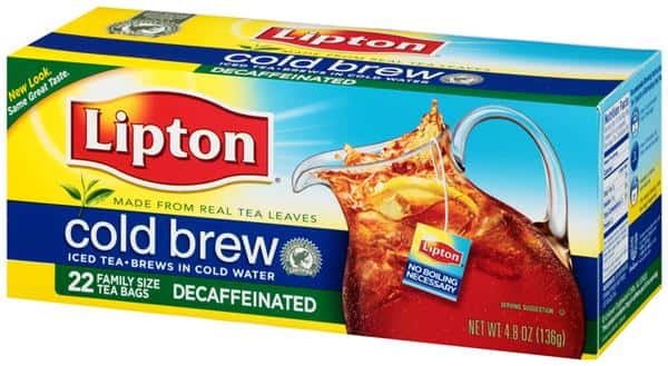 Lipton Cold Brew Decaffeinated - 22Ct Family Size Bags | Hy-Vee