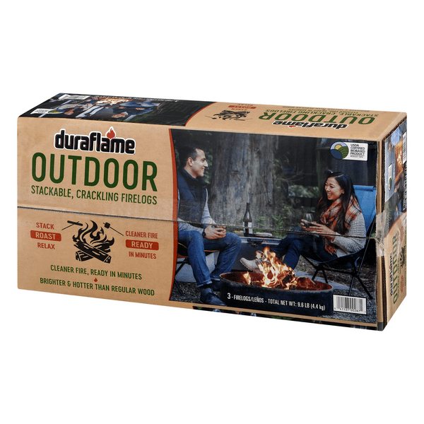 Duraflame Outdoor Stackable Crackling Firelogs 3Ct | Hy-Vee Aisles