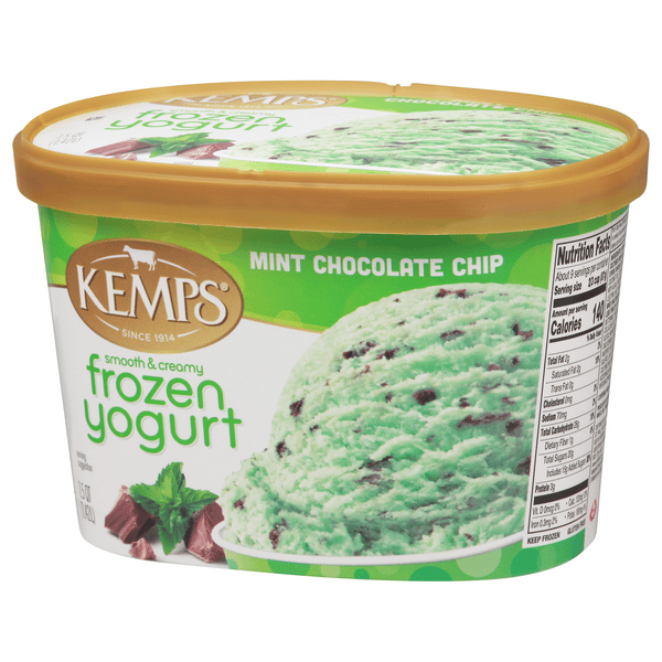 Kemps Low Fat Mint Chocolate Chip Frozen Yogurt | Hy-Vee Aisles