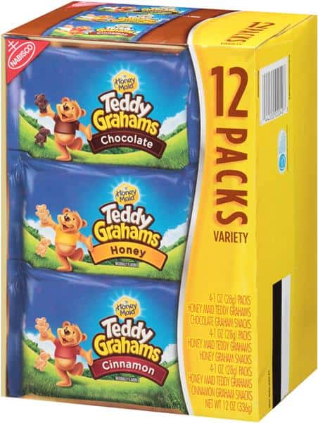 Nabisco Honey Maid Teddy Grahams Chocolate/Honey/Cinnamon Variety Nabisco Honey Maid Teddy Grahams Chocolate/Honey/Cinnamon Variety