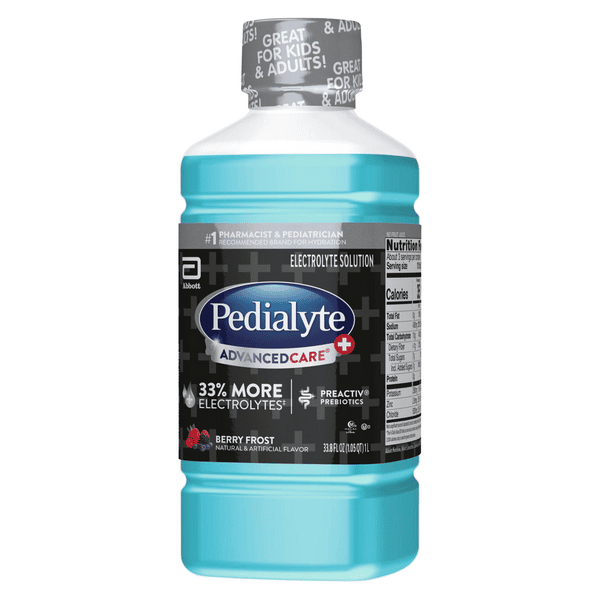 Pedialyte AdvancedCare Plus Electrolyte Solution Berry Frost | Hy