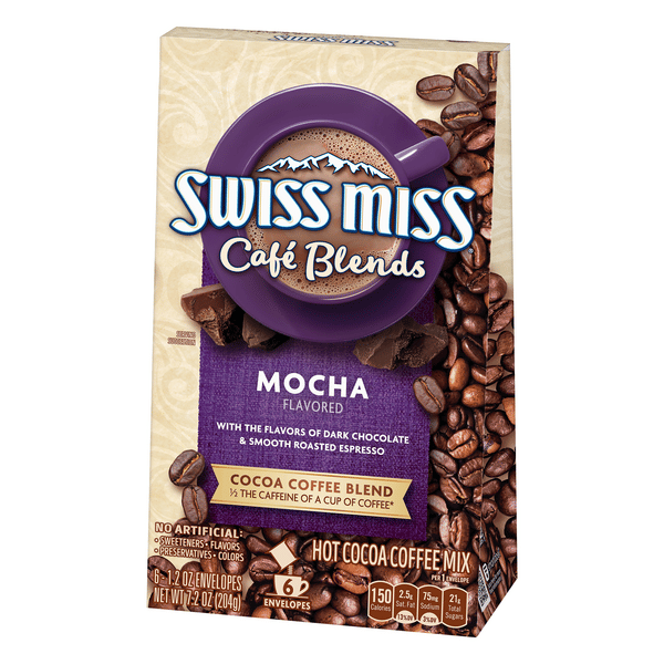 Swiss Miss Cafe Blends, Mocha, 6-1.2 oz Envelopes | Hy-Vee Aisles