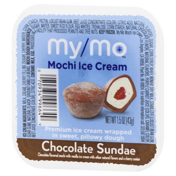 My/Mo Chocolate Sundae Mochi Ice Cream 1.5 oz | Hy-Vee Aisles