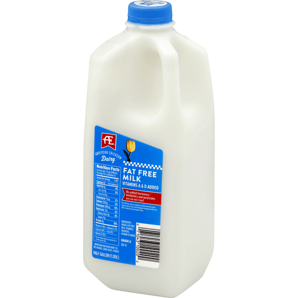 スキー Milk Anderson Erickson Fat Free Skim Milk Half Gallon | Hy-Vee Aisles