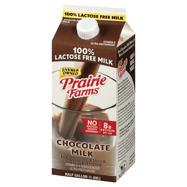 Prairie Farms 100% Lactose Free Chocolate Chocolate Milk 0.5 gl