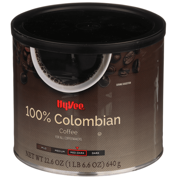 Hy-Vee 100% Colombian Medium Dark Roast Coffee | Hy-Vee Aisles