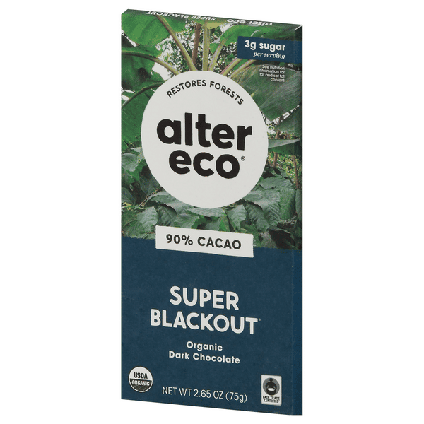 Alter Eco 90% Cacao Super Blackout Dark Chocolate 2.65 oz | Hy-Vee