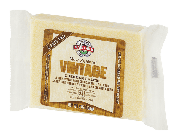 Mainland Grass Fed New Zealand Vintage Cheddar Cheese | Hy-Vee