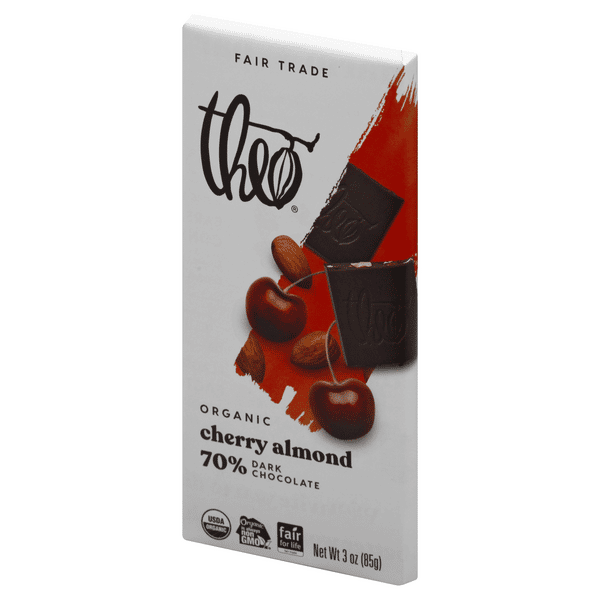 Theo Organic Fair Trade Chocolate Cherry Almond 70% Dark | Hy-Vee