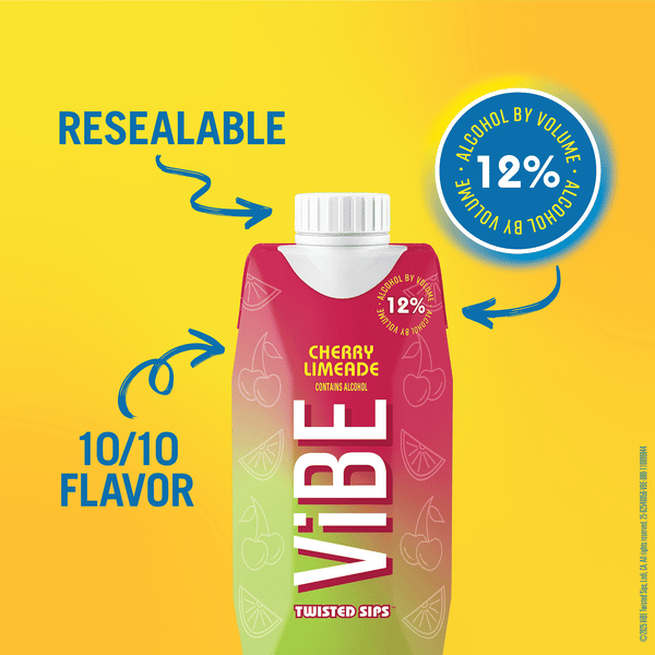Vibe Twisted Sips Cherry Limeade Tetra | Hy-Vee Aisles Online