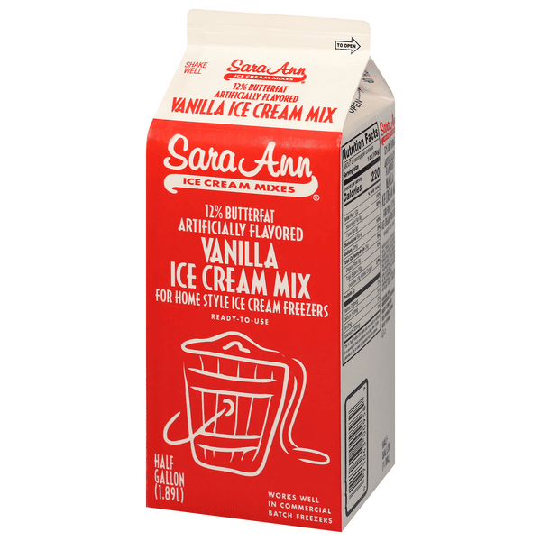 Sara Ann Vanilla Ice Cream Mix | Hy-Vee Aisles Online Grocery Shopping