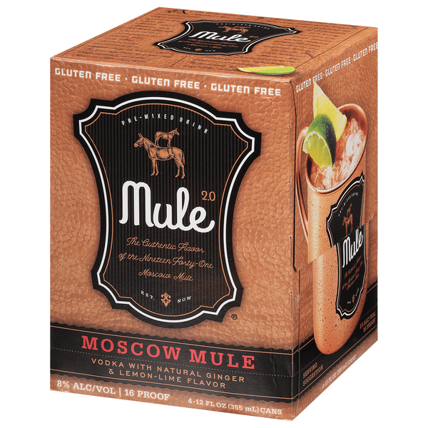 Mule 2.0 Moscow Mule Mixed Cocktail 4Pk | Hy-Vee Aisles Online
