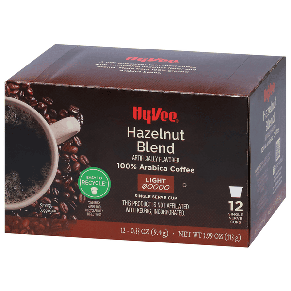 Hy-Vee Hazelnut Blend Single Serve Cup Coffee 12-.33 oz ea. | Hy