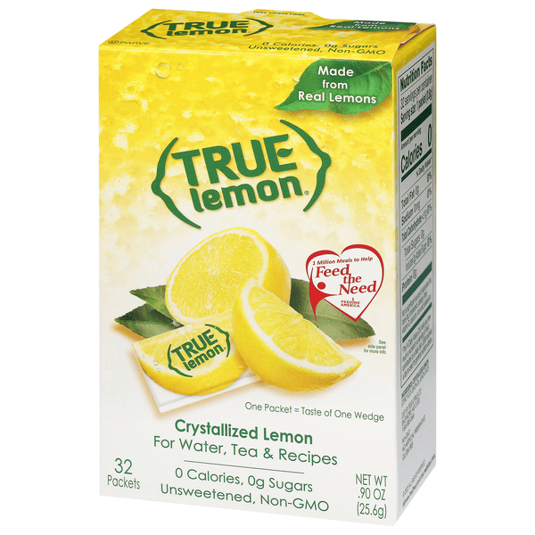 True Lemon Crystallized Lemon 32 Packets | Hy-Vee Aisles Online
