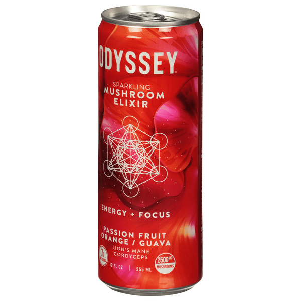 Odyssey Sparkling Passion Fruit Guava Functional Energy 12 fl oz