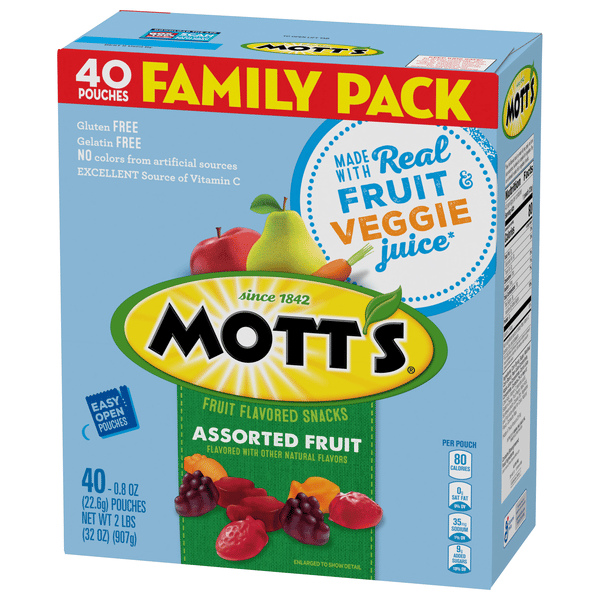 Mott's Medleys Assorted Fruit Flavored Snacks 40-0.8 oz Pouches