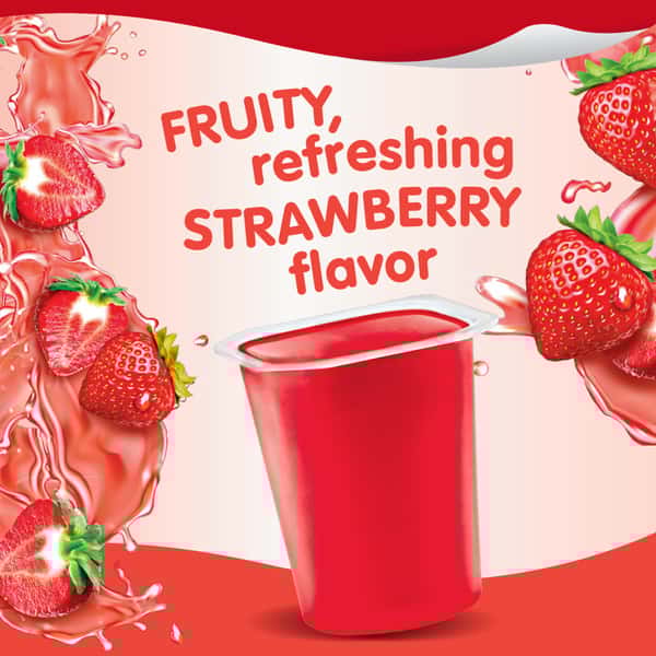 Snack Pack Strawberry Flavored Juicy Gels Cups, 3.25 oz., 4-Count