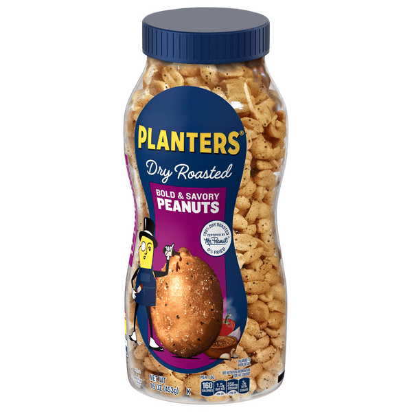 Planters Bold & Savory Dry Roasted Peanuts 16 oz | Hy-Vee Aisles