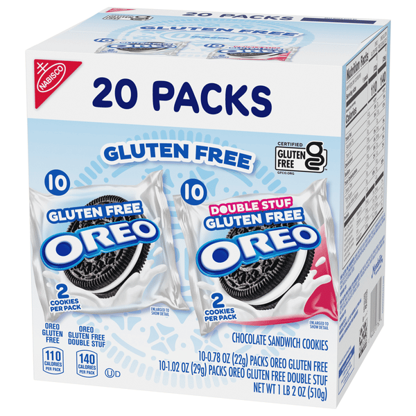 Oreo Gluten Free Original & Double Stuf Chocolate Sandwich Cookies