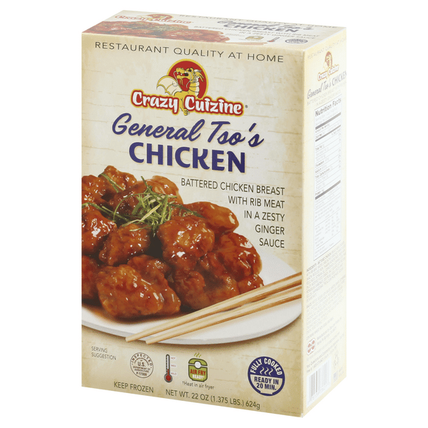 Crazy Cuizine Battered Chicken Breast General Tso's Chicken 22 oz