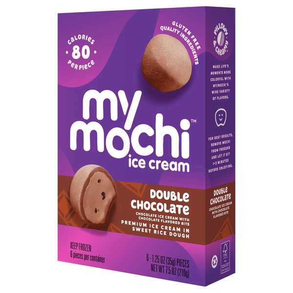 My/Mo Mochi Ice Cream Double Chocolate 6 - 1.5 Oz Pieces | Hy-Vee