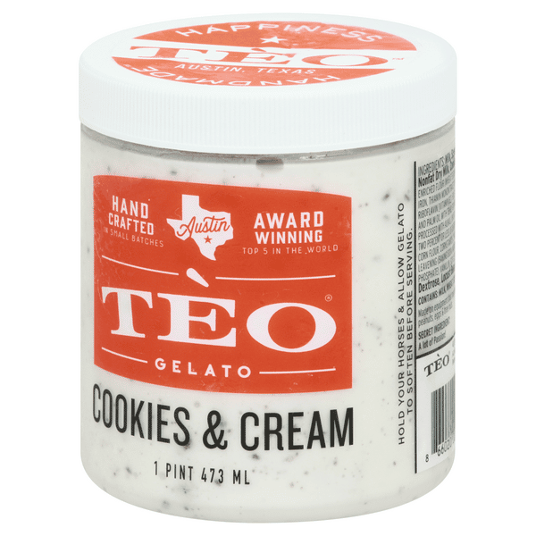Teo Cookies & Cream Gelato 1 pt | Hy-Vee Aisles Online Grocery