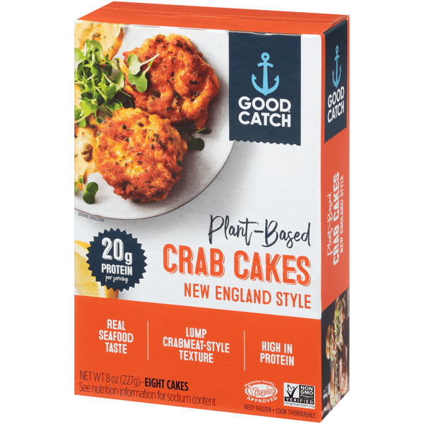 Good Catch Plant-Based New England Style Crab Cakes 8ct | Hy-Vee