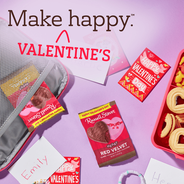 Russell Stover Valentine's Day Milk Chocolate Red Velvet Truffle