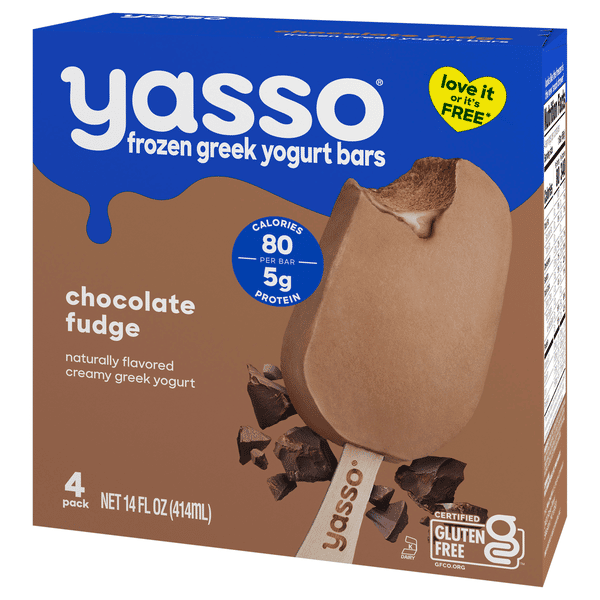 Yasso Chocolate Fudge Frozen Greek Yogurt Bars 4 - 3.5 Fl Oz | Hy