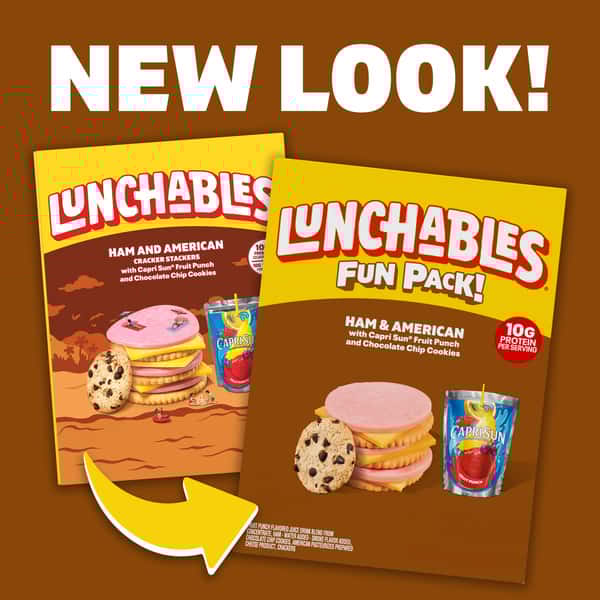 Lunchables Ham & American with Capri Sun Fruit Punch and Chocolate