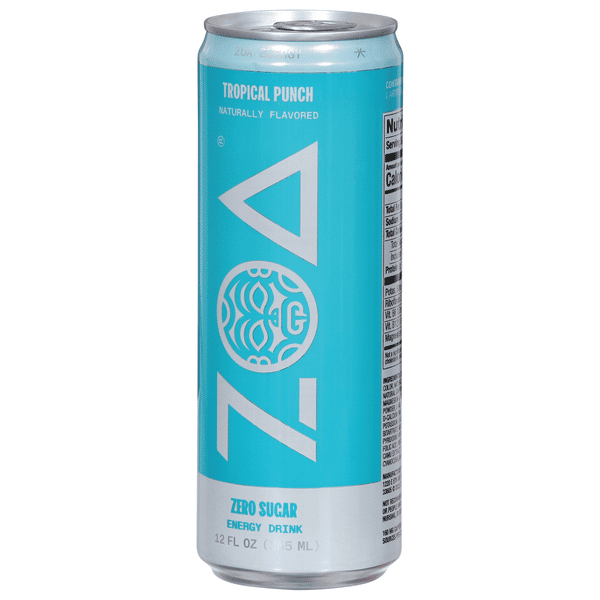 Zoa Zero Sugar Tropical Punch Energy Drink 12 fl oz | Hy-Vee