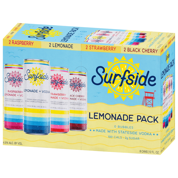 Surfside Vodka Lemonade Variety Pack, 8Pk | Hy-Vee Aisles Online