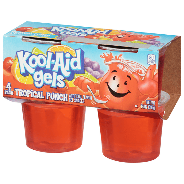 Kool-Aid Gels Tropical Punch Gel Snacks 4Ct | Hy-Vee Aisles Online