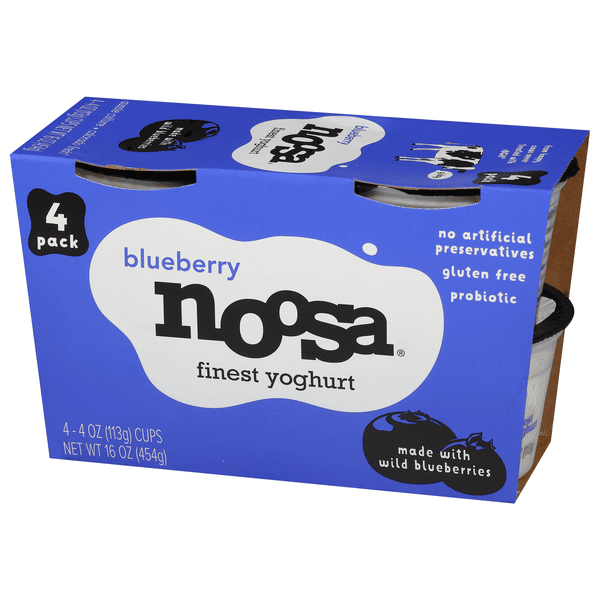 Noosa Finest Yoghurt Blueberry 4-4 Oz | Hy-Vee Aisles Online