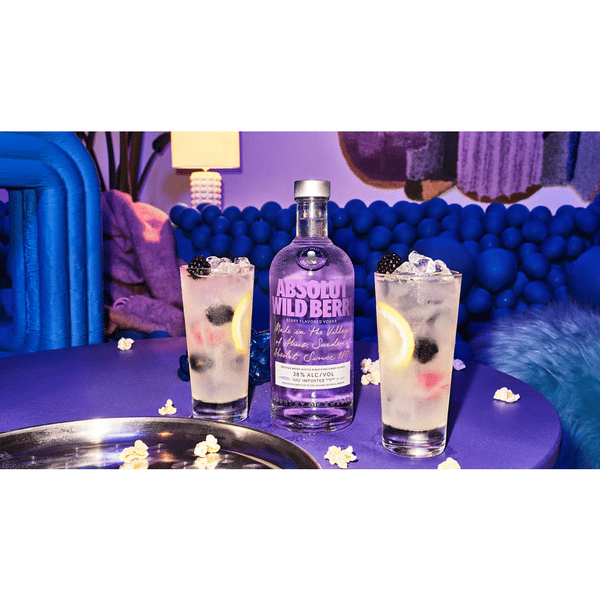 Au Vodka Blue Raspberry Flavoured Vodka Spirit Drink 70cl