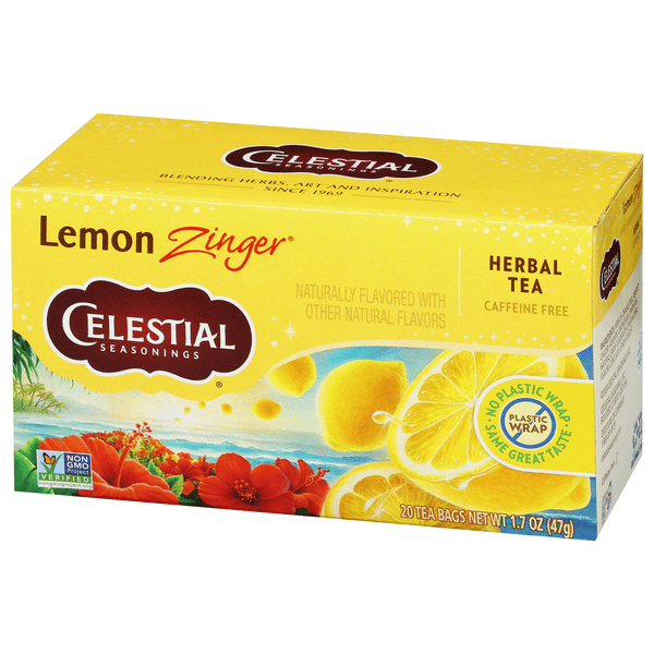 Celestial Seasonings Zinger Lemon Caffeine Free Herbal Tea | Hy