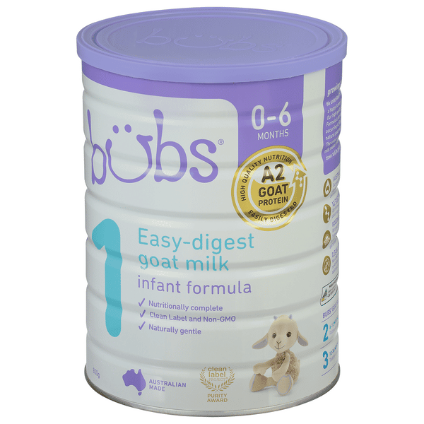 Bubs Australian Goat Milk-based Infant Formula Stage 1 | Hy-Vee