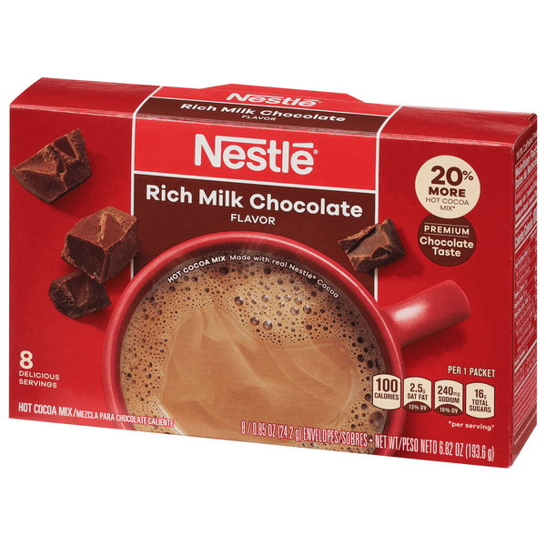 Nestle Hot Cocoa Mix, Rich Milk Chocolate 8-0.85 oz | Hy-Vee