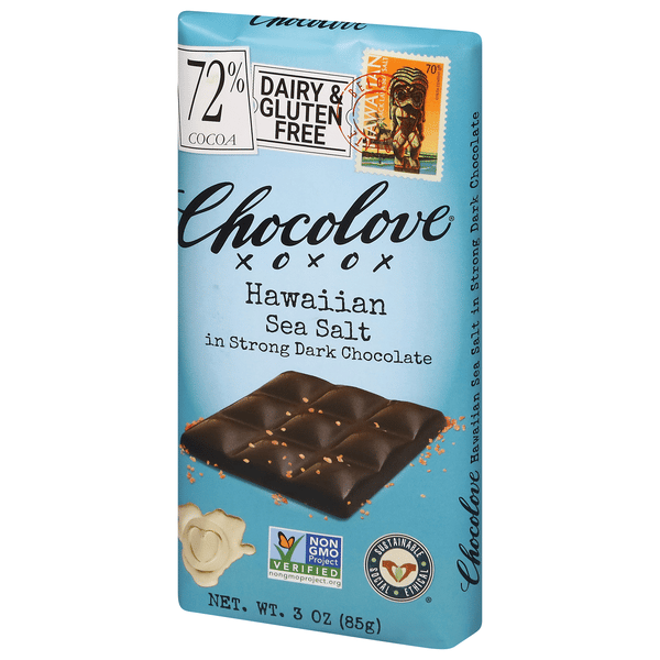 Chocolove 72% Cocoa Hawaiian Sea Salt Dark Chocolate 3 oz | Hy-Vee