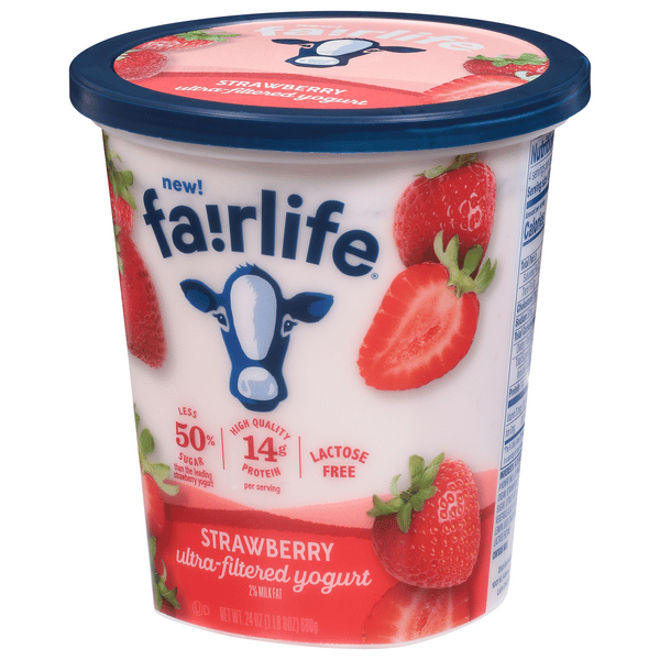 Fairlife 2% Milk Fat Ultra-Filtered Strawberry Yogurt 24 oz | Hy