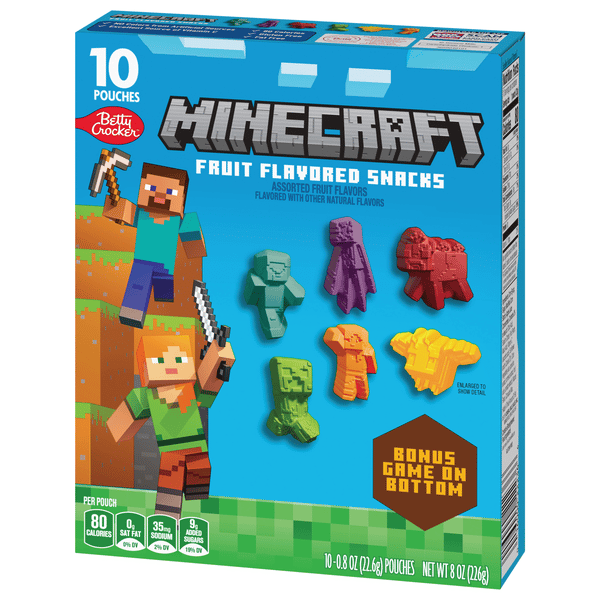 Betty Crocker Minecraft Fruit Snacks, 10-0.8 oz | Hy-Vee Aisles