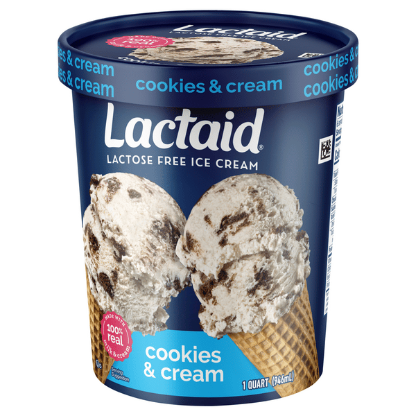 Lactaid Cookies & Cream Lactose Free Ice Cream | Hy-Vee Aisles