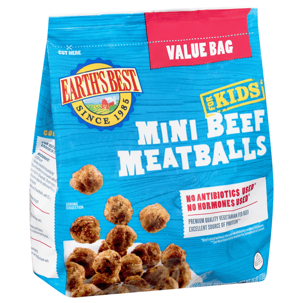 Earth's Best Mini Beef Meatballs for Kids 26 oz Bag | Hy-Vee