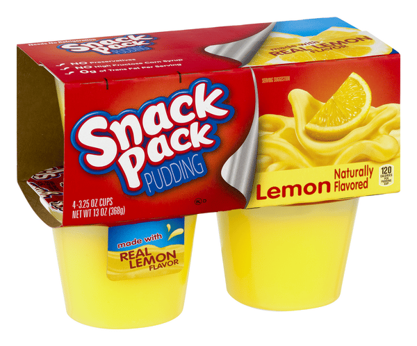 Snack Pack Lemon Pudding 4-3.25 oz Cups | Hy-Vee Aisles Online