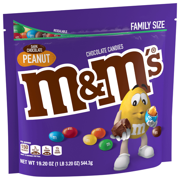 M&Ms Dark Chocolate Peanut Family Size | Hy-Vee Aisles Online