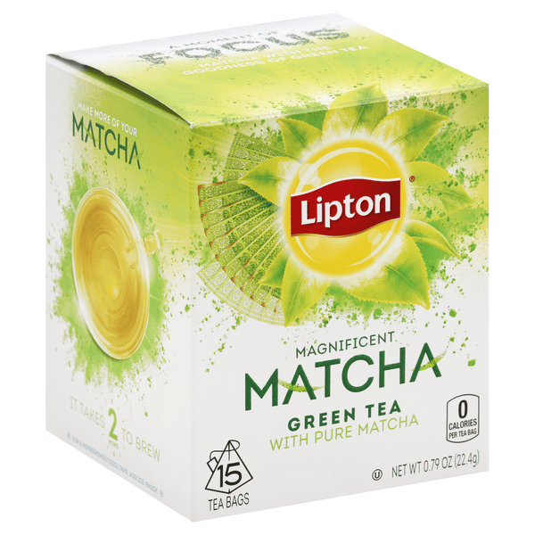 Lipton Magnificent Matcha Green Tea With Pure Matcha Tea Bags | Hy