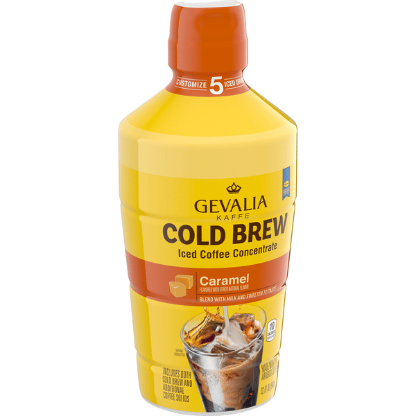 Gevalia Cold Brew Caramel Iced Coffee Concentrate | Hy-Vee Aisles