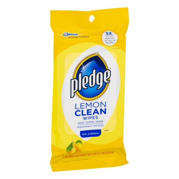 Pledge Lemon Wipes 24 ct | Hy-Vee Aisles Online Grocery Shopping